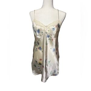 Vintage Feminine Cerie Slip Dress Small Floral